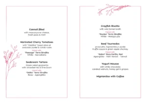 Aquila Rithymna Beach - Degustation 2 Menu ENG
