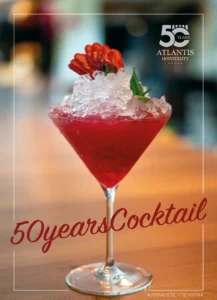 50 Years Atlantis Hospitality - Cocktail Card
