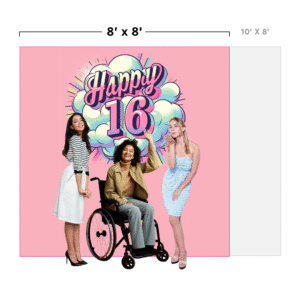 Step-and-repeat banner (backdrop) 8' x 8' ft