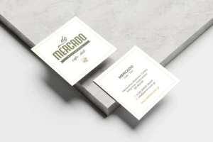 Photo of business card design for the DeMercado - Cafe & Deli