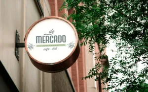 Photo of exterior sign at DeMercado - Cafe & Deli