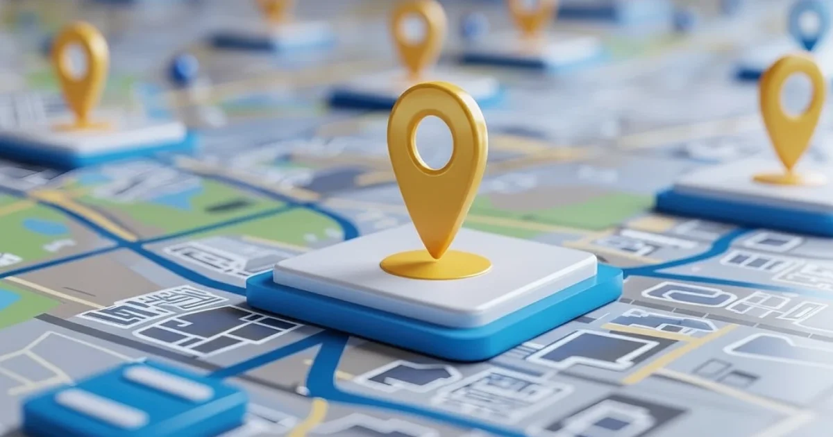 An image of a Brooklyn map marked with business location pins related to the article: Brooklyn Business Advantage: Branding, Advertising & Local SEO Strategy for 2026.