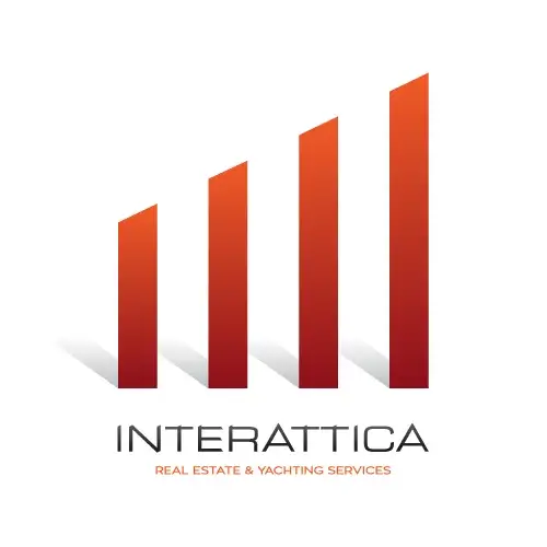 INTERATTICA Real Estate & Yachting Services logo with four ascending red bars